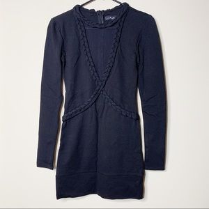 For love and lemons Criss-Cross Braided Mesh dress